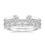 Tres Diamond Ring Stack (3/4 ct. tw.) Platinum Wedding Band