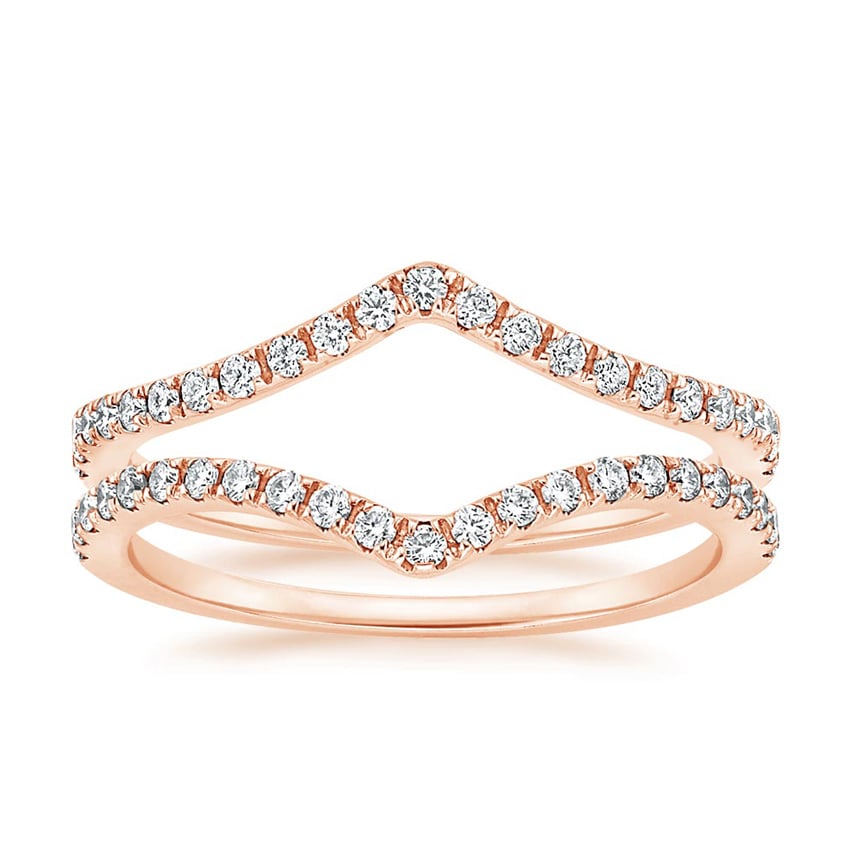 Flair Nested Diamond Ring Stack (1/3 ct. tw.) Rose Gold 18k Wedding Band