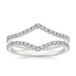 Flair Nested Diamond Ring Stack (1/3 ct. tw.) Platinum Wedding Band