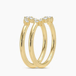 Aria Nested Contoured Diamond Ring Stack (1/3 ct. tw.) Yellow Gold 18k Wedding Band