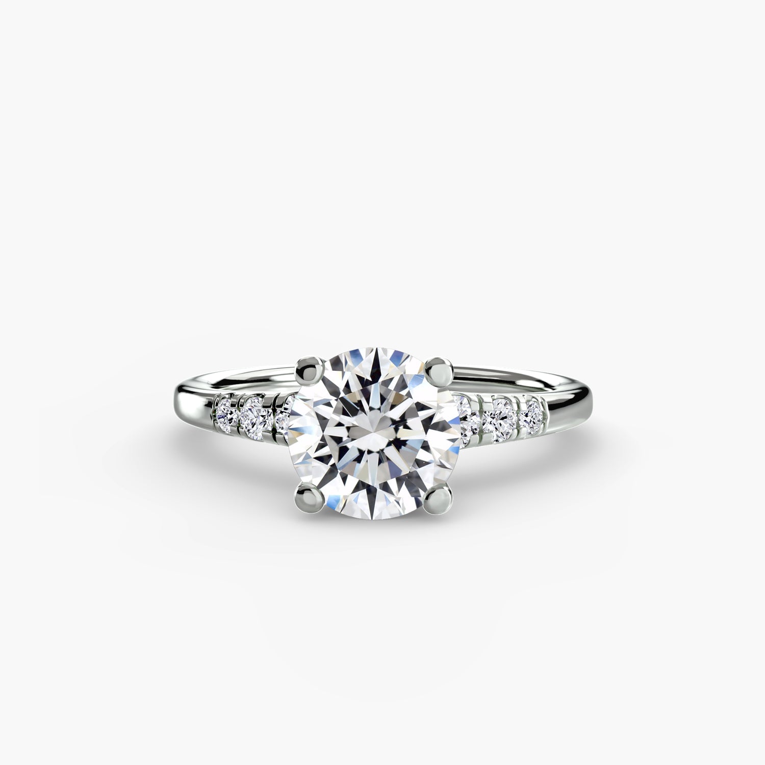 The Shoulder Pave Solitaire