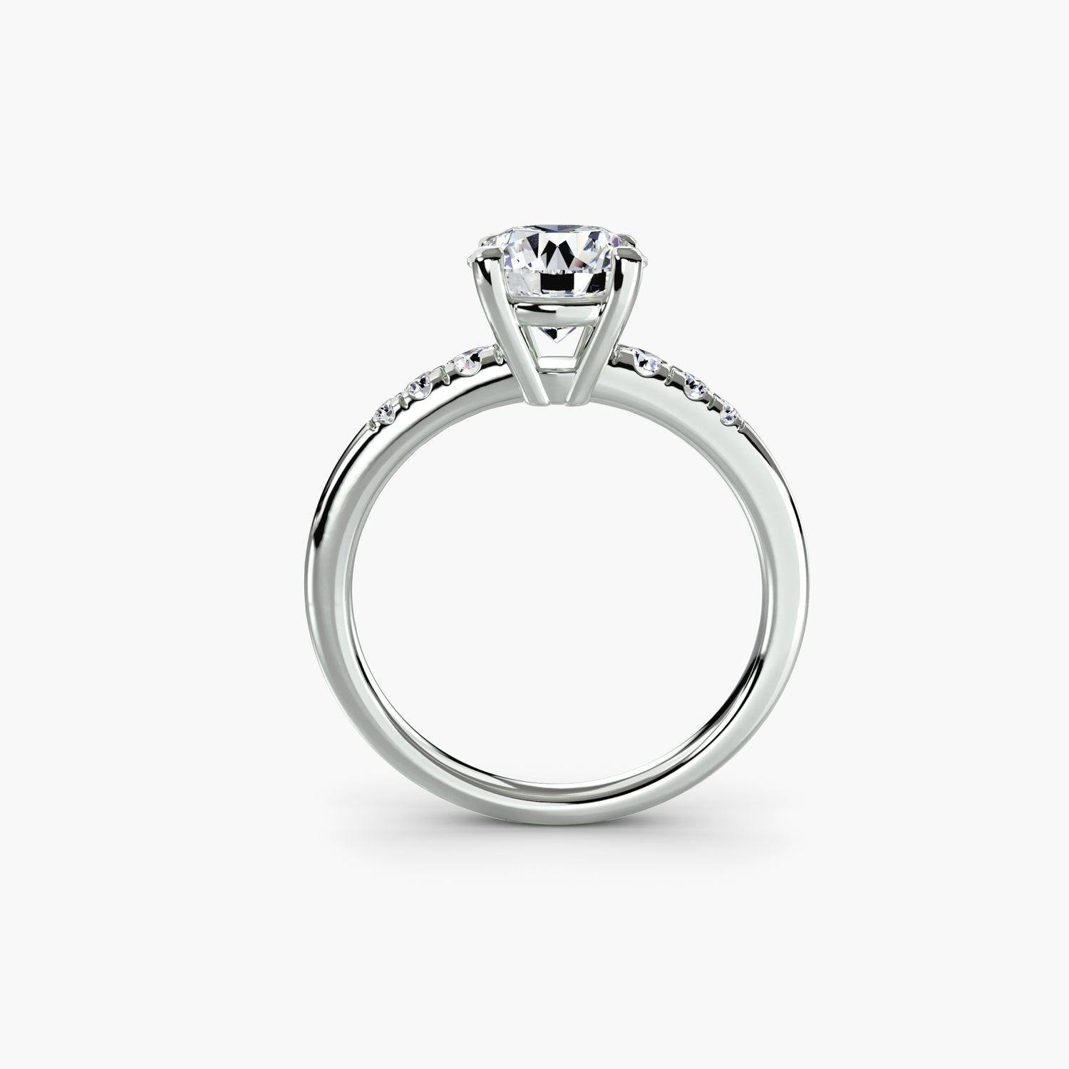 The Shoulder Pave Solitaire