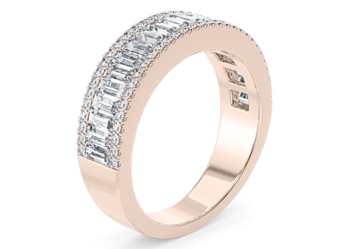 Anastasia Rose Gold 18k Full Set Natural Eternity Ring