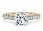 Bloomsbury Vintage Yellow Gold 18k Cushion Engagement Ring