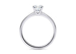 Delicacy Solitaire Platinum Cushion Engagement Ring