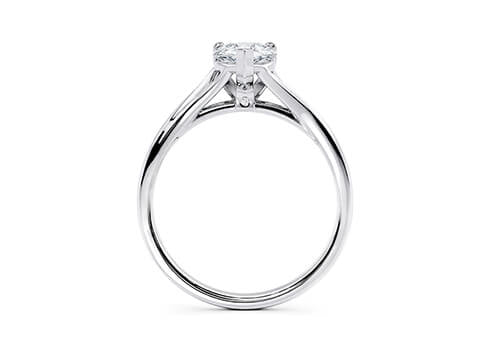 Hanover Solitaire Platinum Pear Engagement Ring