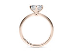 Starlight Compass Solitaire Rose Gold 18k Asscher Engagement Ring