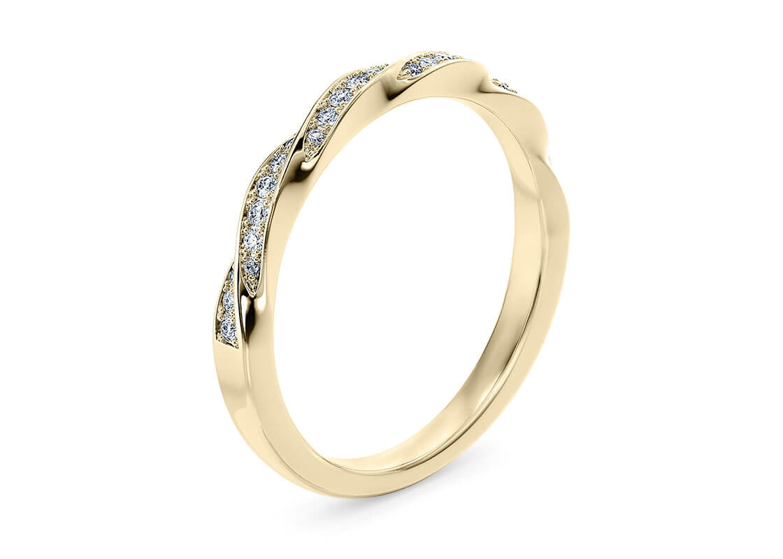 Marylebone Yellow Gold 18k Half Set Eternity Ring