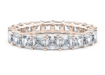 Regent Asscher Full Set Rose Gold 18k Natural Eternity Ring