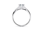 Hanover Solitaire Platinum Radiant Engagement Ring