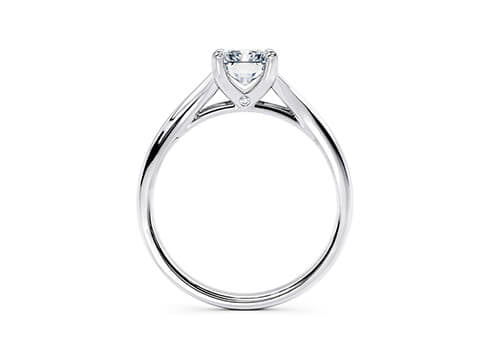 Hanover Solitaire Platinum Radiant Engagement Ring
