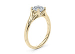 Hanover Solitaire Yellow Gold 18k Asscher Engagement Ring
