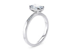 Delicacy Vintage Platinum Radiant Engagement Ring