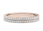 Grandessa Rose Gold 18k Half Set Eternity Ring