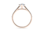 1477 Vintage Rose Gold 18k Marquise Engagement Ring