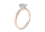 Delicacy Solitaire Rose Gold 18k Cushion Engagement Ring
