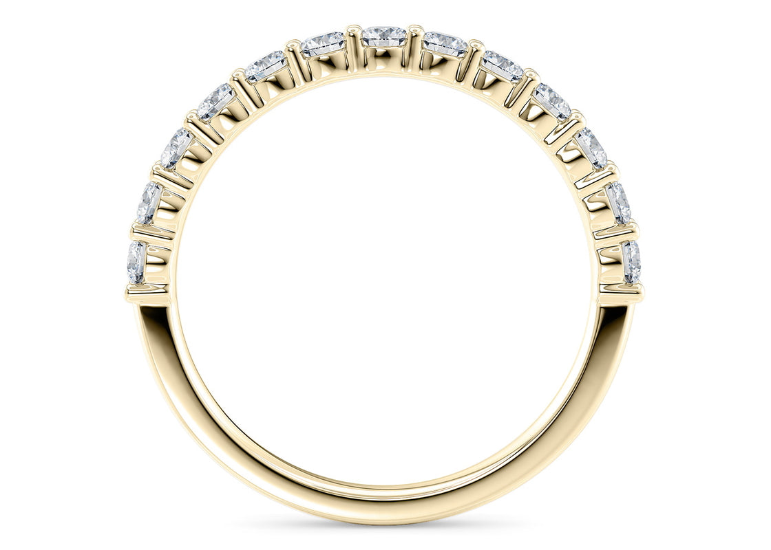 Akinia Yellow Gold 18k Full Set Natural Eternity Ring