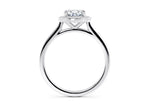Minerva Halo Platinum Oval Engagement Ring