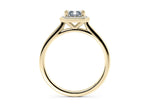 Minerva Halo Yellow Gold 18k Radiant Engagement Ring