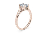Hanover Solitaire Rose Gold 18k Emerald Engagement Ring