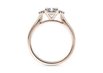 Rosa Vintage Rose Gold 18k Radiant Engagement Ring