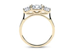 Roma Trilogy Yellow Gold 18k Princess Engagement Ring