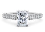Bloomsbury Vintage Platinum Radiant Engagement Ring