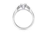 Florence Trilogy Platinum Pear Engagement Ring