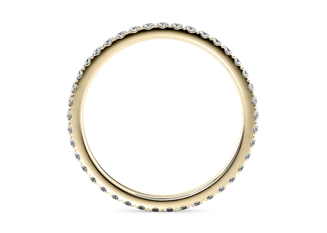 Vogue Yellow Gold 18k Full Set Eternity Ring