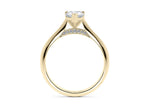 Iris Solitaire Yellow Gold 18k Pear Engagement Ring