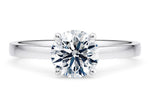 1477 Classic Solitaire Platinum Round Engagement Ring