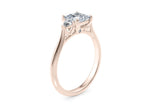 Paris Trilogy Rose Gold 18k Princess Engagement Ring