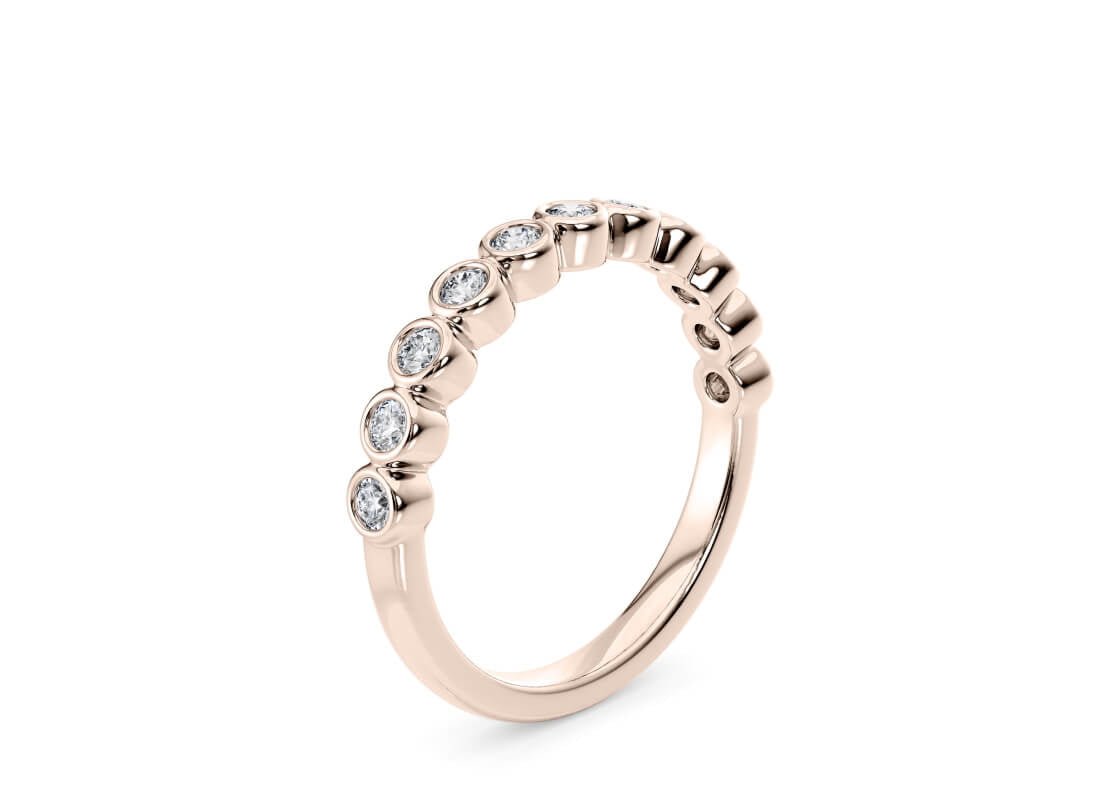 Tea Petite Eternity Rose Gold 18k Full Set Natural Eternity Ring