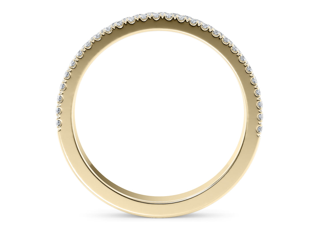Grandessa Yellow Gold 18k Half Set Eternity Ring