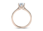 Principessa Solitaire Rose Gold 18k Round Engagement Ring