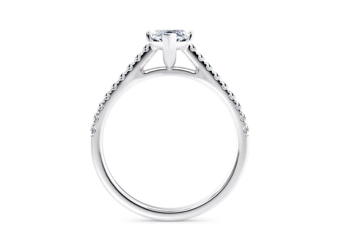 1477 Vintage Platinum Marquise Engagement Ring