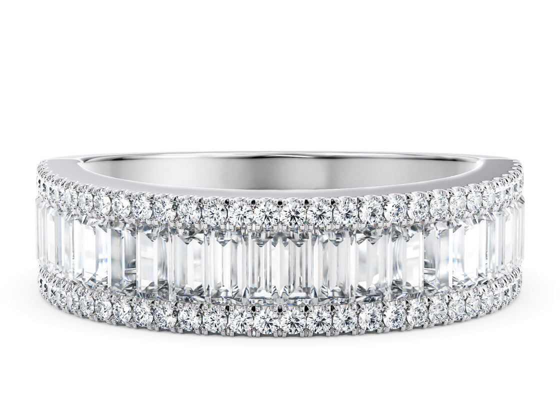 Anastasia White Gold 18k Full Set Natural Eternity Ring