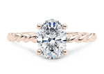 Ascot Solitaire Rose Gold 18k Oval Engagement Ring