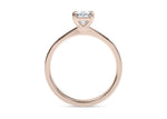 Delicacy Vintage Rose Gold 18k Emerald Engagement Ring