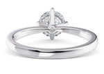 Starlight Compass Solitaire Platinum Round Engagement Ring