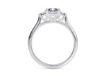Paris Trilogy Platinum Radiant Engagement Ring