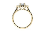 Berkeley Halo Yellow Gold 18k Oval Engagement Ring