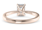 Starlight Solitaire Rose Gold 18k Emerald Engagement Ring