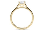 Contour Solitaire Yellow Gold 18k Round Engagement Ring