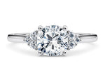Rosa Vintage Platinum Cushion Engagement Ring