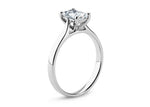 Contour Solitaire Platinum Radiant Engagement Ring