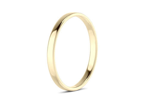Soft Court Yellow Gold 18k Wedding Band