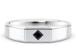 Apollo Noir White Gold 18k Wedding Band