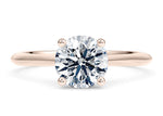 Hope Solitaire Rose Gold 18k Round Engagement Ring