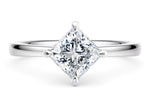 Starlight Compass Solitaire Platinum Princess Engagement Ring